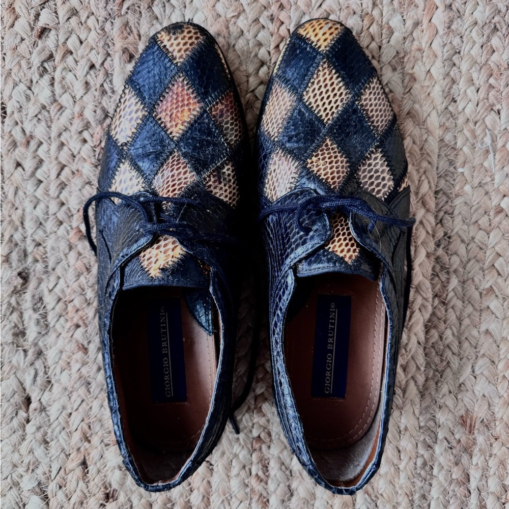 Vintage Snakeskin Oxfords